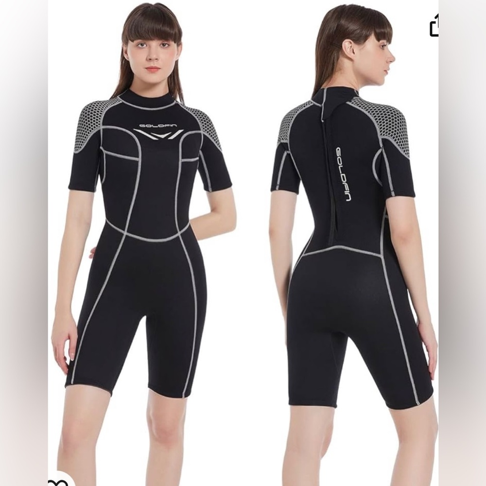 GOLDFIN *UNISEX* SHORTY
WETSUIT Sz M Black NEW SURFING/